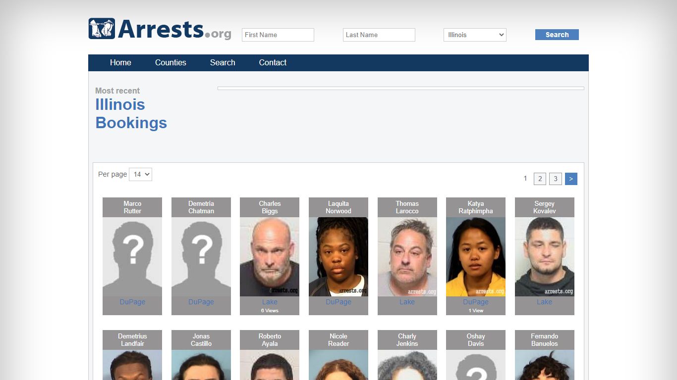 Illinois Arrests and Inmate Search